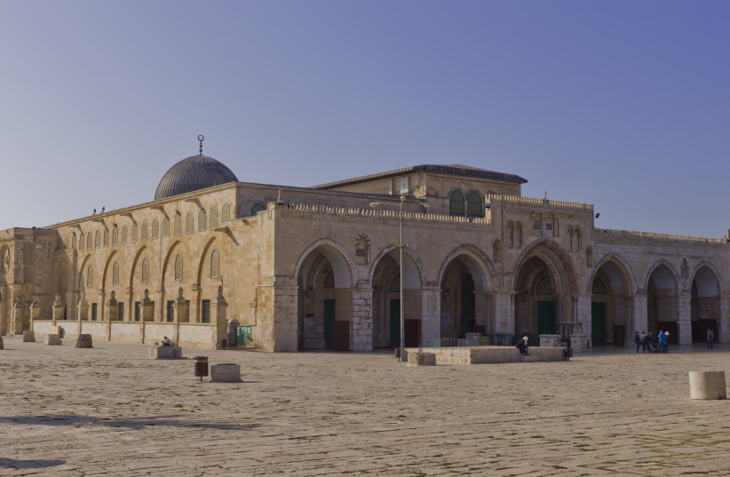  The Al-Qibli Chapel, Part of Al-Aqsa Mosque, in the Old City of Jerusalem (photo credit: ANDREW SHIVA/WIKIMEDIA)