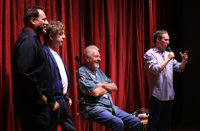  COMICS ON TOUR, from left, Willie Barcena, Hugh Fink, Don Gavin and Avi Liberman. (credit: YISSACHAR RUAS)
