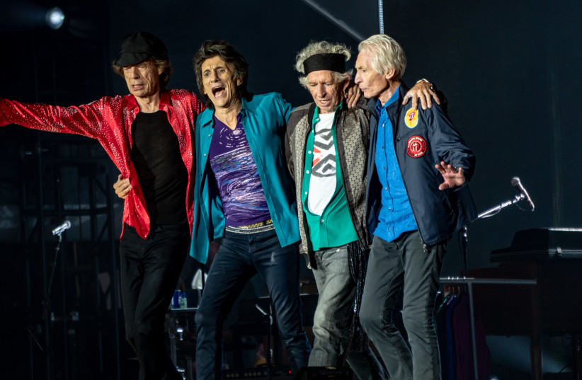  : From left: Mick Jagger, Ronnie Wood, Keith Richards, Charlie Watts bow post-show on 22 May 2018 in London. (credit: Wikimedia Commons)