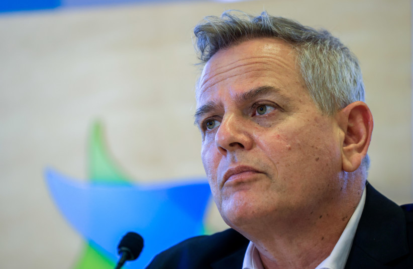  Health Nitzan Horowitz attends a press conference about the Coronavirus, in Jerusalem on August 29, 2021. (credit: OLIVIER FITOUSSI/FLASH90)