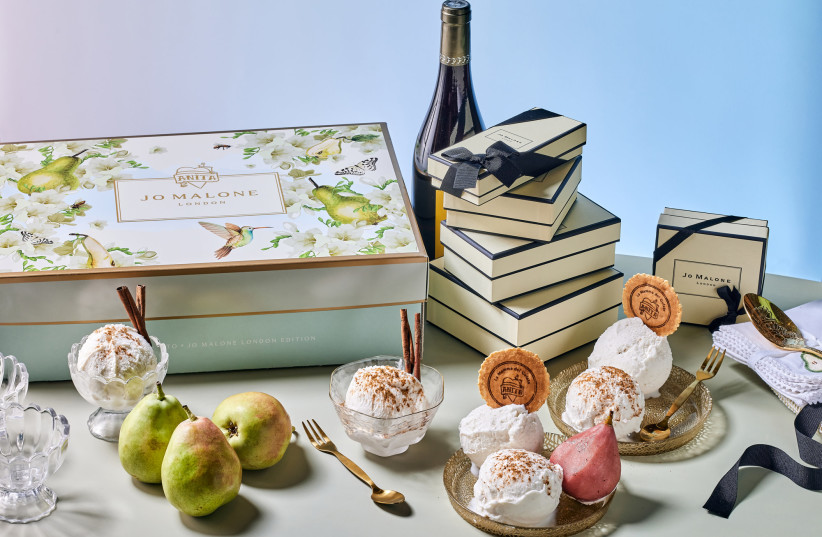 Anita ice cream and Jo Malone London perfume.