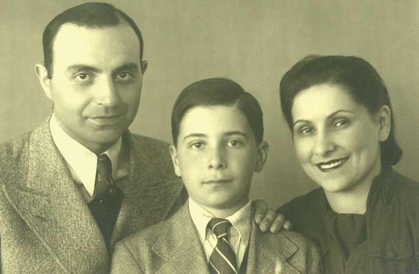 Felicia and Myetek Margolin with their  son, Michael – passport photo, 1940 (credit: Linda Royal)