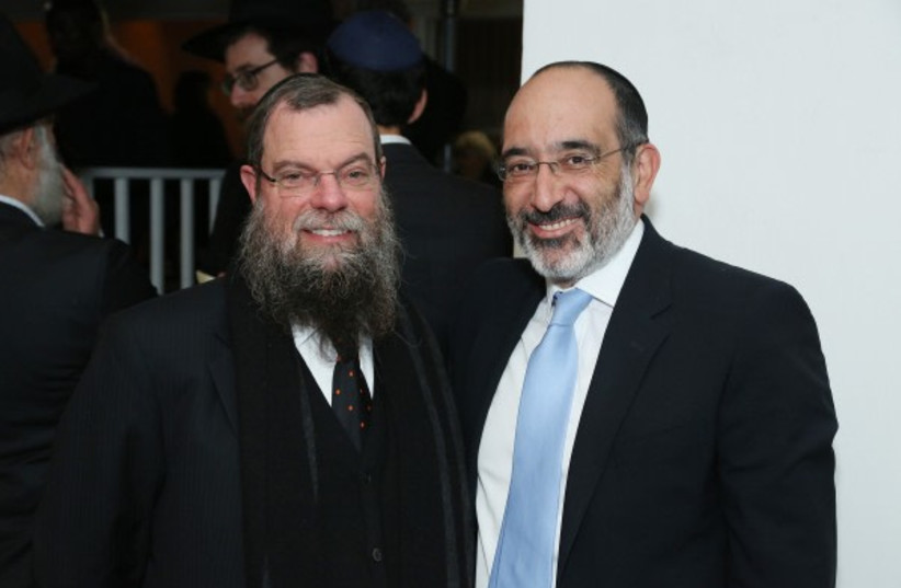 Rabbi Goldman with South Africa’s Chief Rabbi Warren Goldstein (credit: Courtesy)