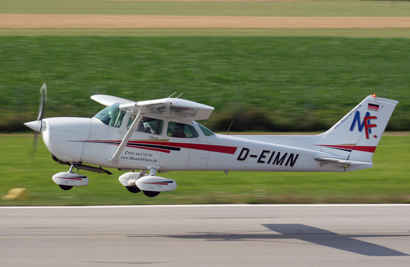 A Cessna 172 aircraft (illustrative). (photo credit: Wikimedia Commons)