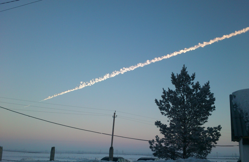  Chelyabinsk meteor, February 15, 2013. (credit: Wikimedia Commons)