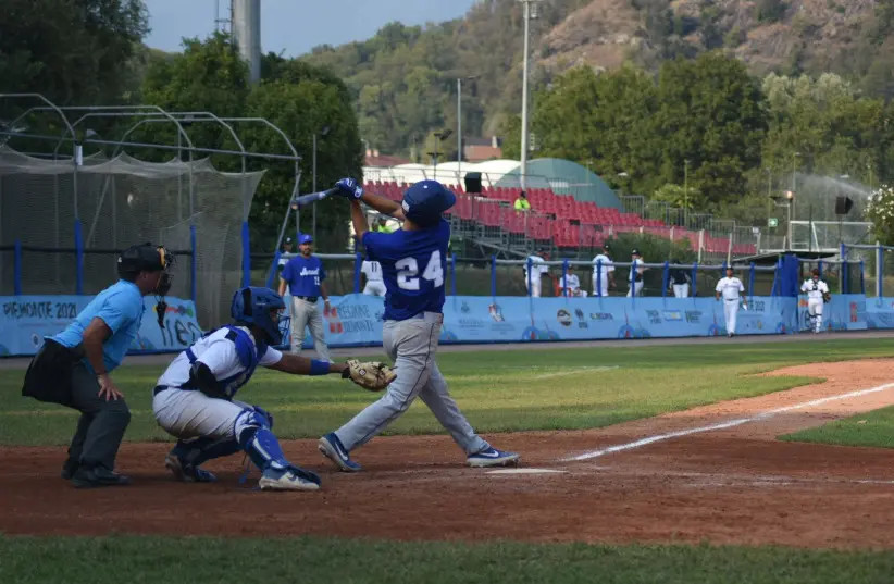  Assaf Lowengart (24) led all Tournament players with 4 HRs and 13 RBIs (credit: ISRAEL ASSOCIATION OF BASEBALL/ COURTESY)