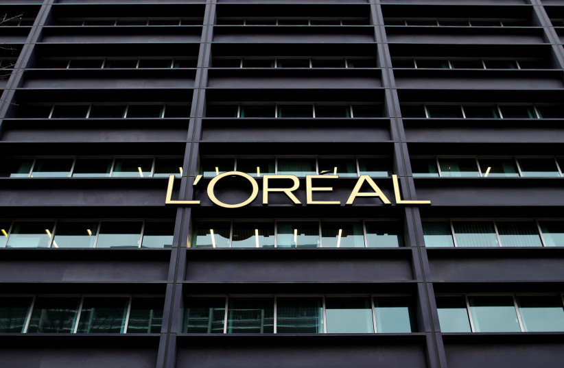  The logo of French cosmetics group L'Oreal is seen on the company's building. (credit: BENOIT TESSIER/REUTERS)
