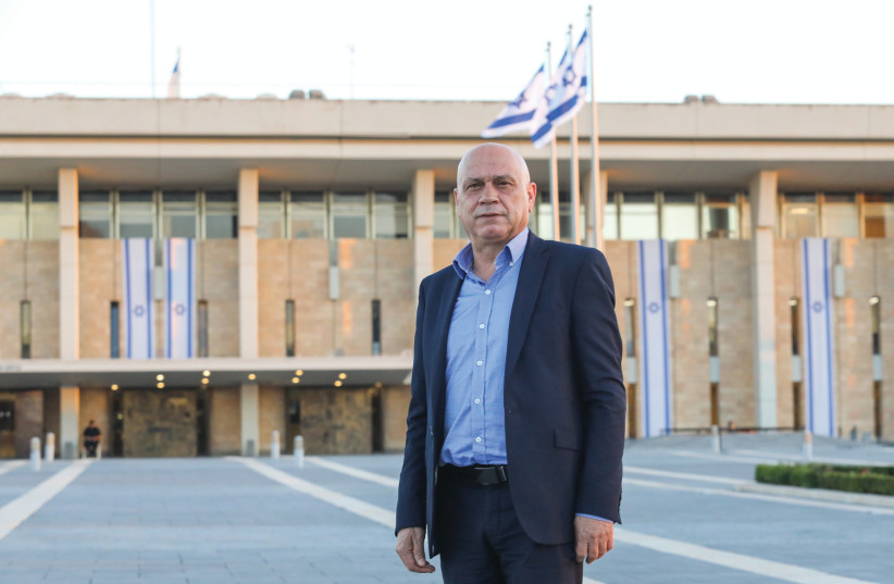  REGIONAL COOPERATION Minister Esawi Frej outside the Knesset this week: The thing that most threatens the stability of the government is not dealing with violence and crime in Arab society. (photo credit: MARC ISRAEL SELLEM)