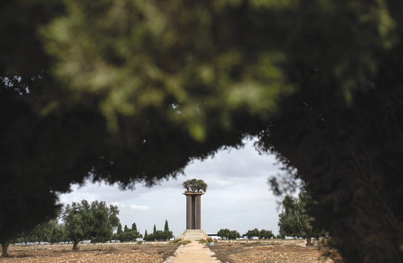  A VIEW through the trees  in Kibbutz Ramat Rachel (photo credit: HADAS PARUSH/FLASH90)