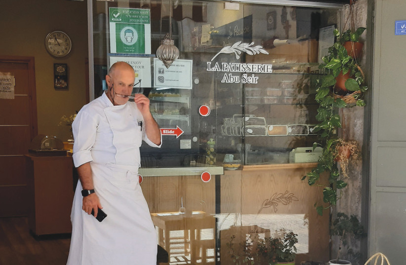  IBRAHIM ABU SEIR in front of La Patisserie: Excluded.  (credit: PEGGY CIDOR)