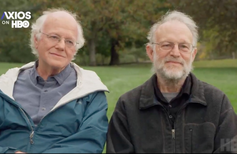  Ben Cohen and Jerry Greenfield, who founded Ben & Jerry's in 1978, spoke about the company's decision to stop selling ice cream in the West Bank in an interview with Axios released Sunday.  (credit: SCREENSHOT VIA JTA)