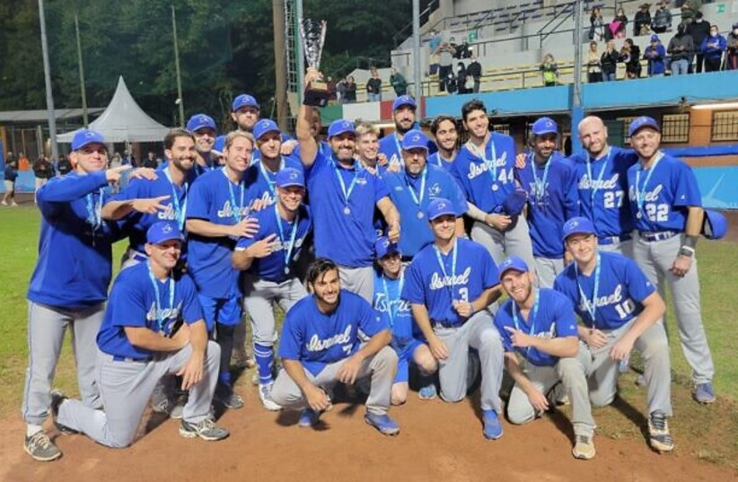  Israel’s national baseball team won a silver at the European Championships on September 19 after losing the final to the Netherlands. (credit: ISRAEL BASEBALL ASSOCIATION)