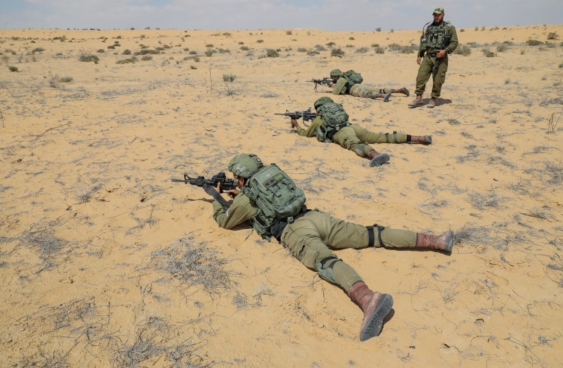  SOLDIERS WITH THE Bardelas battalion participate in a drill. (credit: MARC ISRAEL SELLEM)