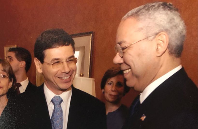  Danny Ayalon with Colin Powell. (photo credit: Courtesy)