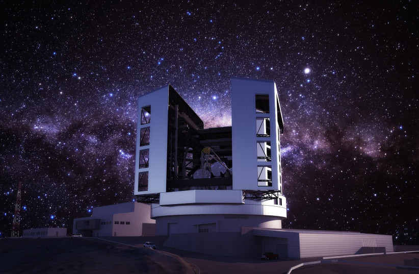  Giant Magellan Telescope rendering at night (credit: WEIZMANN INSTITUTE OF SCIENCE)