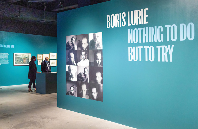 THE BORIS LURIE: Nothing To Do But To Try exhibit at the Museum of Jewish Heritage - A Living Memorial to the Holocaust, in Manhattan. (photo credit: JOHN HALPERN)