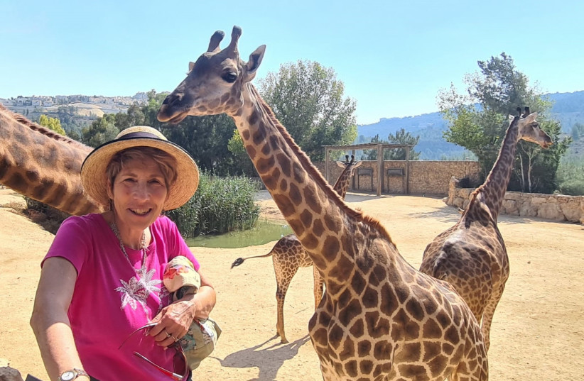  SUSIE HANDELMAN on safari in  Jerusalem. (photo credit: Rachael Risby Raz)