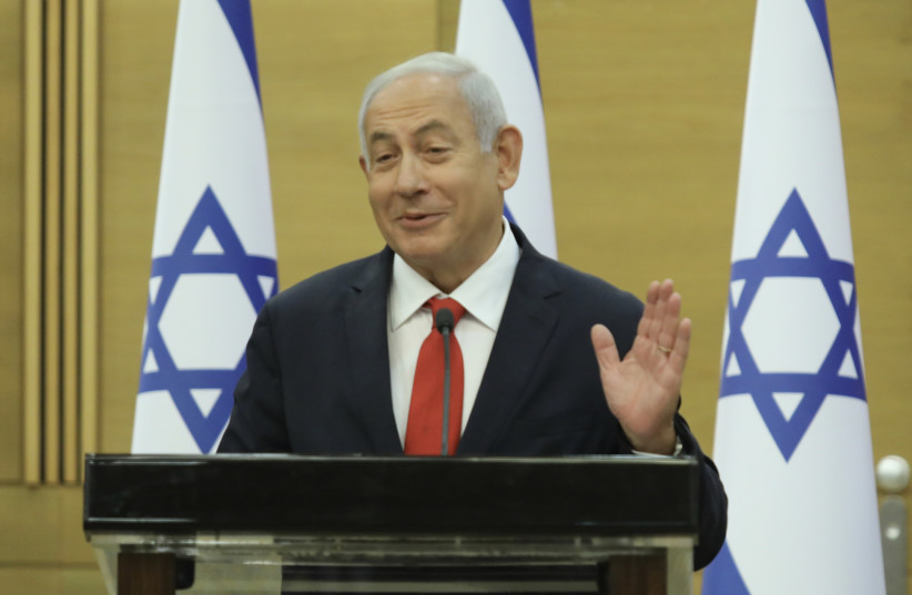  Former Prime Minister speaks at the Knesset. (photo credit: MARC ISRAEL SELLEM)