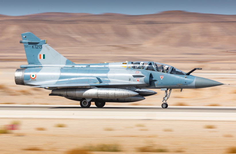 Indian Air Force aircraft in Blue Flag exercise in Israel, 2021 (photo credit: IDF SPOKESPERSON'S UNIT)