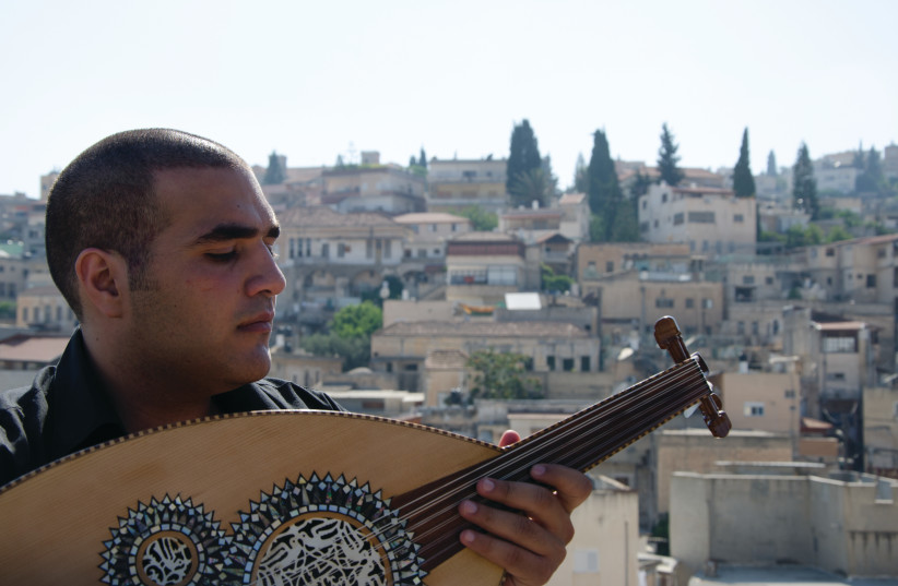 NAZARENE OUD player and music therapist George Kandelfat guests in the Luna Abu Nassar show.  (credit: AYMAN FARAH)