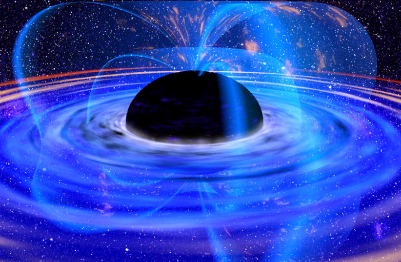 An artist's impression of a black hole accretion disk. (credit: Wikimedia Commons)