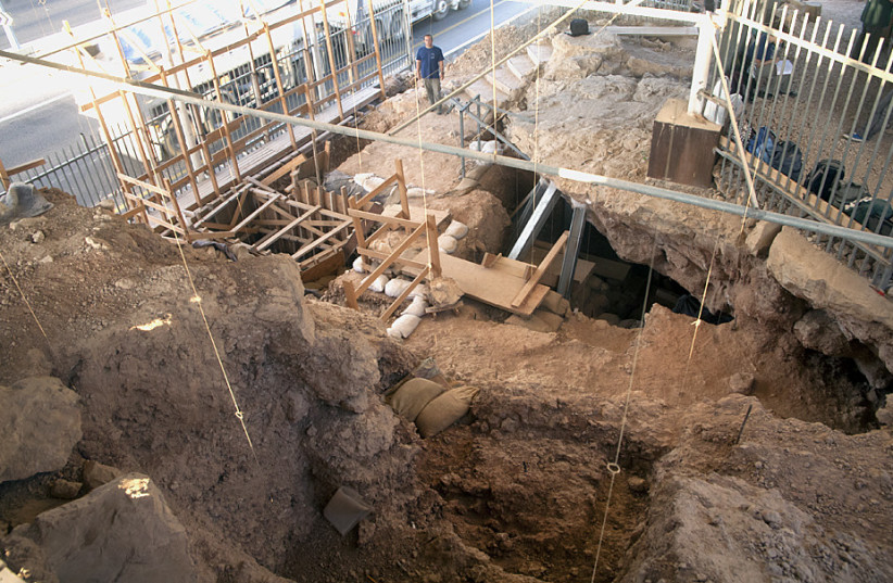  Excavations at Qesem Caves (photo credit: COURTESY OF RAN BARKAI)