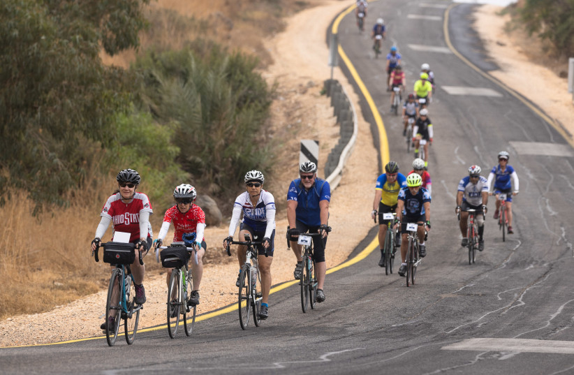  The sixth annual FIDF ride in action (credit: GILAD KAVALERCHIK)