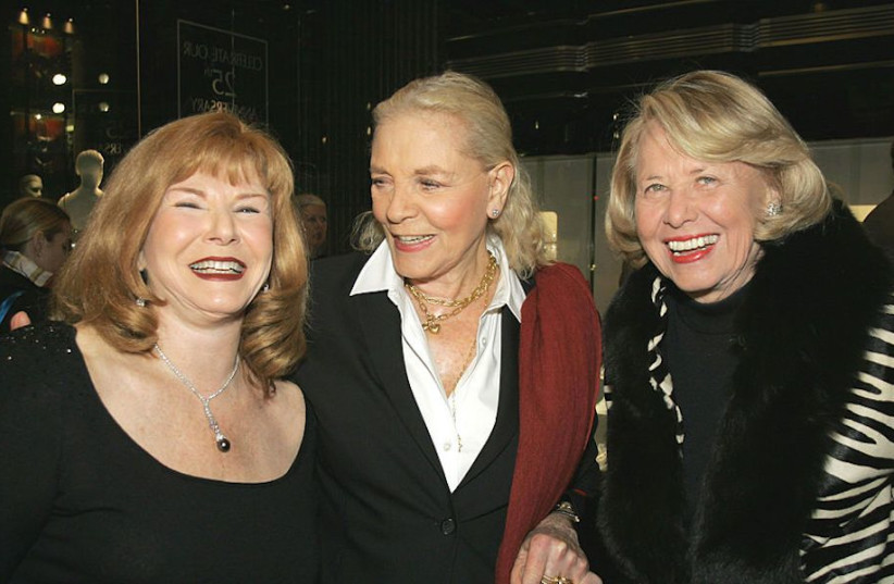  Helene Fortunoff (left) with Lauren Bacall and Liz Smith at an event in New York City (photo credit: RANDY BROOKE/WireImage)