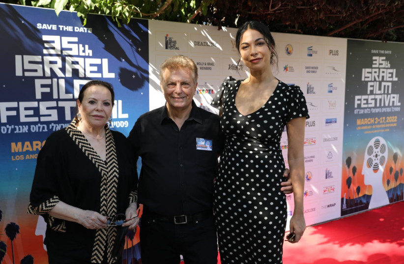  Moran Atias, Meir Fenigstein and Gila Almagor. (photo credit: Rafi Daluya)