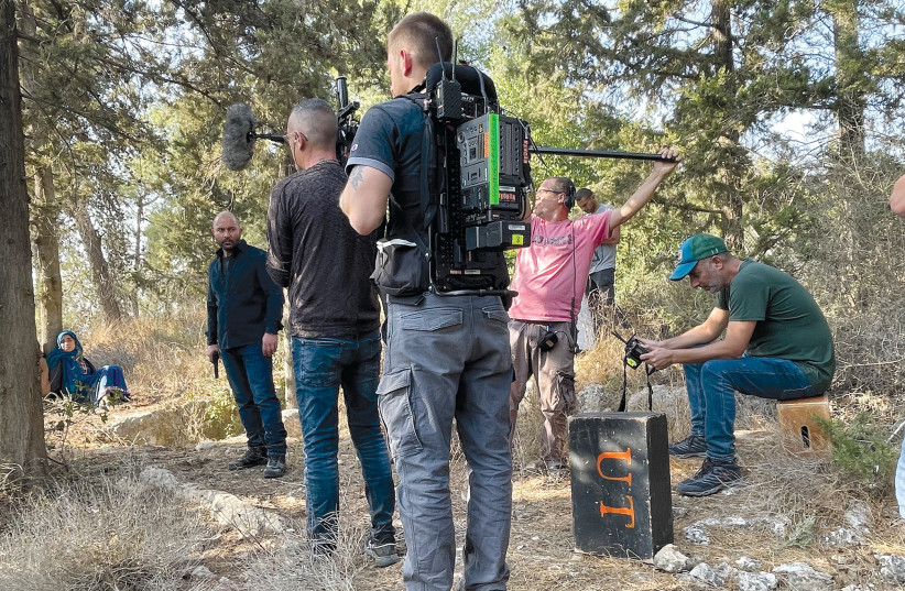  LIOR RAZ on location this week for season four of 'Fauda'. (photo credit: YES STUDIOS)