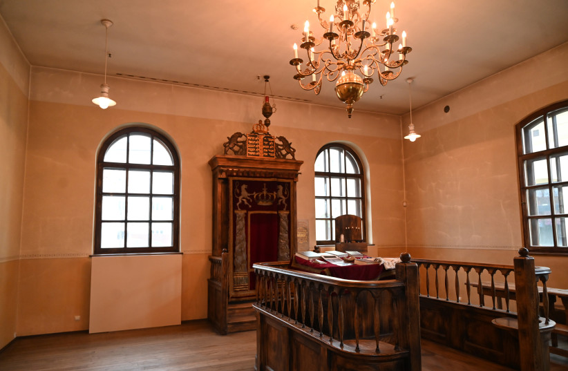  The Auschwitz Jewish Center in Oswiecim, Poland, comprises the only synagogue that the Germans did not destroy there. (photo credit: CNAAN LIPHSHIZ/JTA)