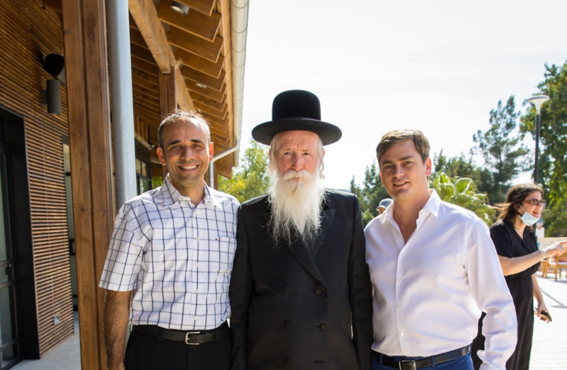  Netanel Slominski, Rabbi Yitzchak David Grossman and Tzachi Hayun (photo credit: Itzik Belnitsky)