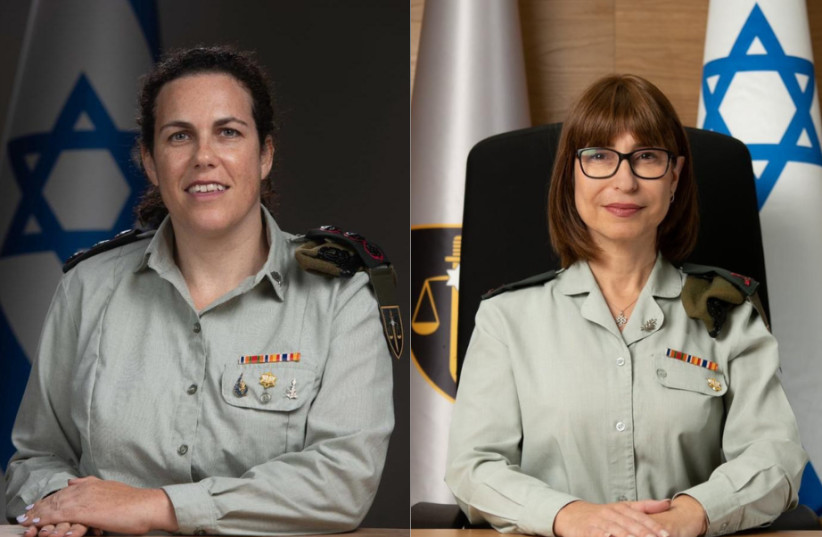  (Left) Maya Goldschmidt (Right) Orli Markman (photo credit: IDF SPOKESPERSON'S UNIT)