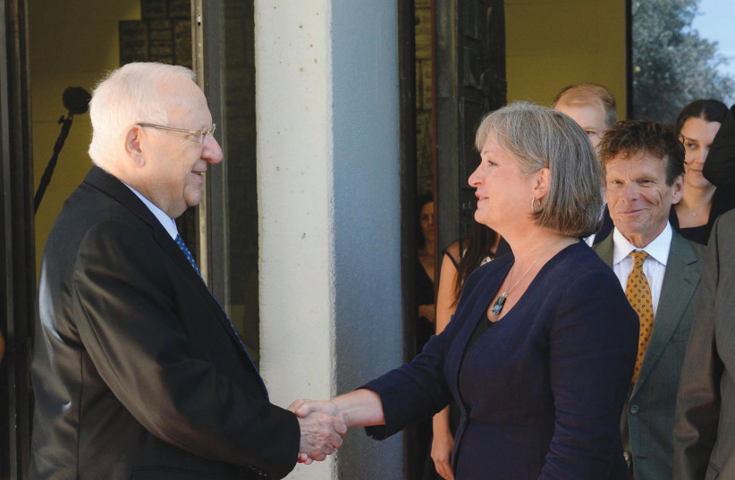  H.E. LISA STADELBAUER, Canadian  Ambassador to Israel, presenting  her credentials to president Reuven  Rivlin in June. (photo credit: CANADIAN EMBASSY)