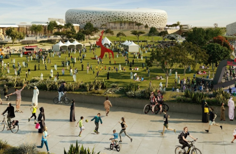  An artist's rendition of the planned sport city. (credit: Kingdom of Bahrain)