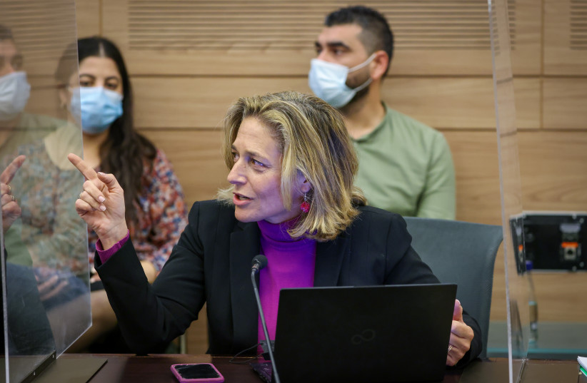 Head of Public Health Services Dr. Sharon Alroy-Preis at the Constitution, Law and Justice Committee, November 28, 2021.  (credit: NOAM MOSKOVITZ/KNESSET)