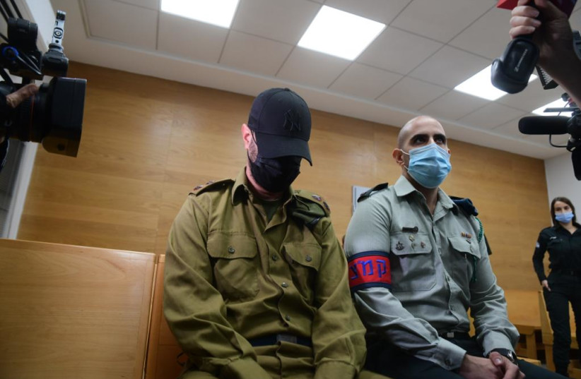  IDF officer Lt.-Col. Dan Sharoni at the IDF military court in the Kirya military headquarters (credit: AVSHALOM SASSONI/MAARIV)