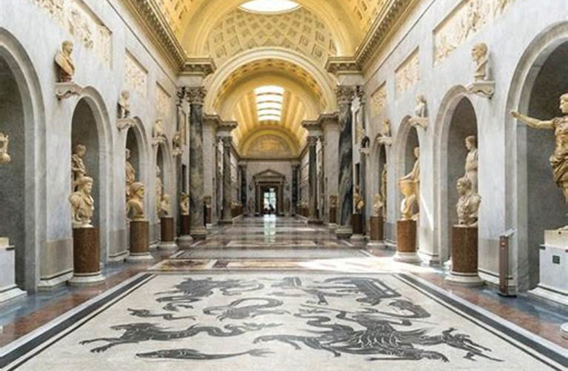  A HALL INSIDE the Vatican Museum. (photo credit: Gary Krupp)