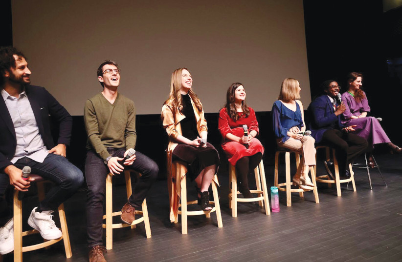  THE CAST speaks at the JCC Manhattan after a screening of the new episode.  (credit: Courtesy)
