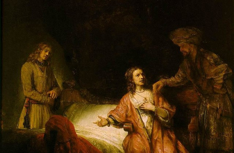  Rembrandt - Joseph Accused by Potiphar's Wife (photo credit: Wikimedia Commons)