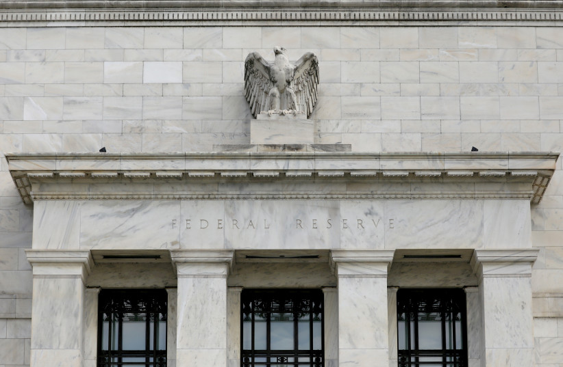  The Federal Reserve building is pictured in Washington, DC, U.S., August 22, 2018. (credit: REUTERS/CHRIS WATTIE/FILE PHOTO)