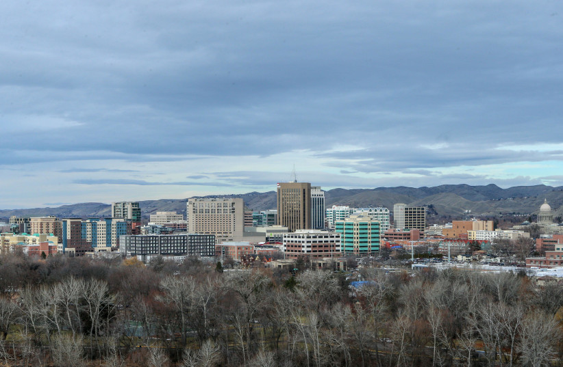 Boise, ID, United States; A general view of downtown Boise, Idaho prior to the start of the 2018 Idaho Potato Bowl between BYU and Western Michigan, Dec 21, 2018. (photo credit: BRIAN LOSNESS/USA TODAY SPORTS)