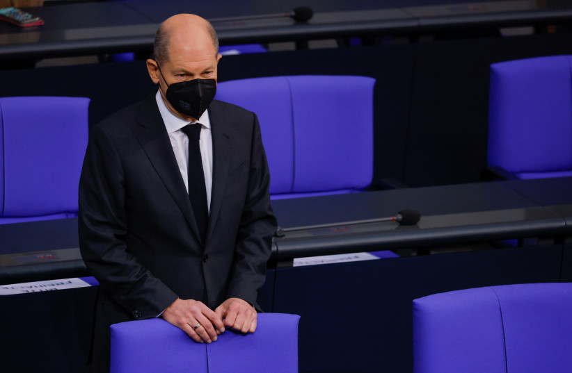  Designated German Chancellor Olaf Scholz attends a session of the Bundestag, the German lower house of Parliament, in Berlin. (credit: REUTERS)