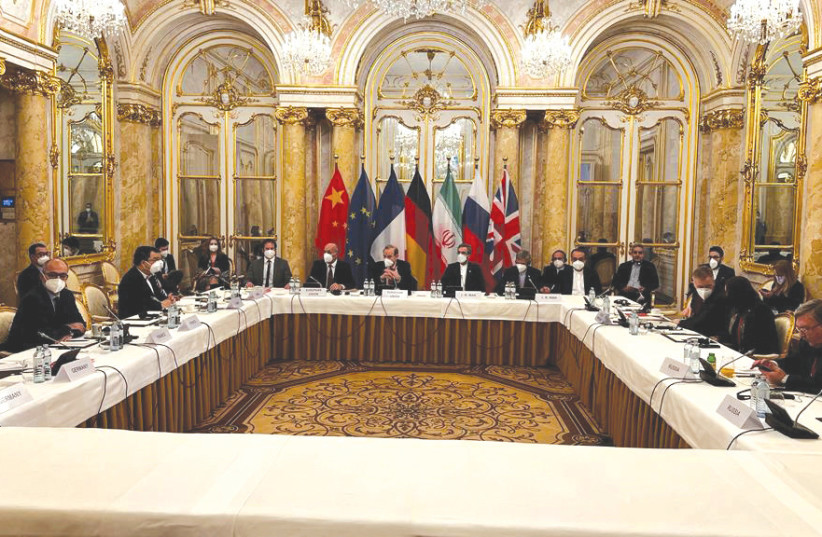 DELEGATIONS CONVENE for a meeting of the JCPOA Joint Commission in Vienna, yesterday. (photo credit: REUTERS)