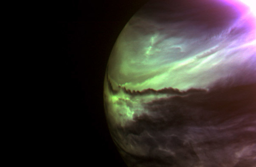  Venus's night side (illustrative). (credit: Wikimedia Commons)