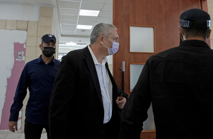  Nir Hefetz, a former aide to Benjamin Netanyahu, arrives to testify as a star witness in the former Israeli prime minister's corruption trial at the District Court in east Jerusalem (photo credit: REUTERS)