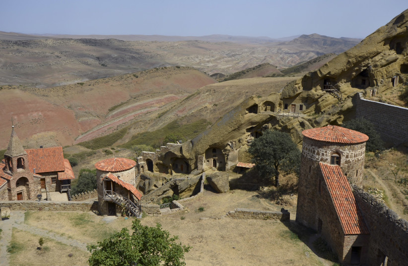 A general view of the 6th Century David Gareja cave monastery near the Azeri border, southeast of Tbilisi (photo credit: REUTERS)