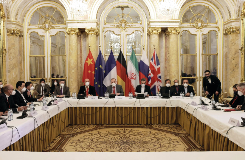 A meeting of the JCPOA Joint Commission in Vienna last week (credit: EEAS/HANDOUT VIA REUTERS)