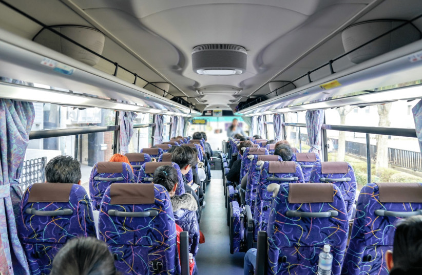  Aura Air's purification system seen installed on a bus in the UK (photo credit: Courtesy of Aura Air)