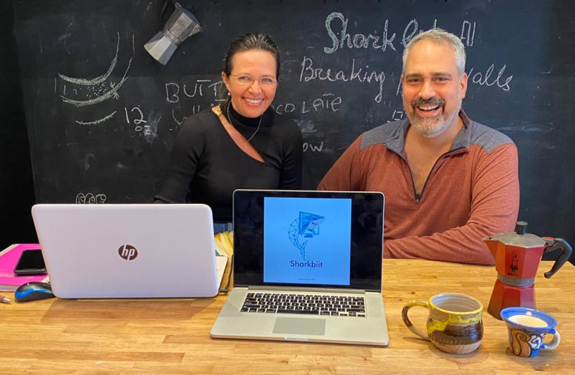  Sharkbiit.ai's co-founders, Dr. Jenny Chernobelsky and Omer Holzinger. (photo credit: Sharkbiit.ai)
